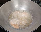 A picture of step 4 of Singhara atta aloo pakoda.