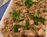 A picture of step 4 of Steam egg with minced chicken breast sauce (Taiwanese Style) 肉末蒸蛋.