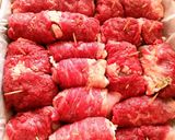 A picture of step 4 of Beef rolls in the oven.