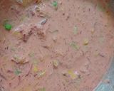 A picture of step 2 of Beetroot chilla.