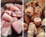 Hình bước làm 1 của món Bún đuôi heo nấm rơm