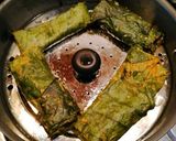 A picture of step 6 of      Palak patra.
