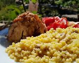Pas rețetă Couscous cu ciuperci și pui pe rotisor 6 fotografie
