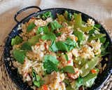 Foto del paso 9 de la receta: Arroz con tirabeques, setas y espinacas