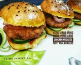 A picture of step 8 of Nugget petty burger with homemade mini buns.