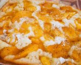 A picture of step 4 of Peach Cobbler.