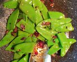 Zuckererbsen (Schoten) in Teriyakisauce Rezeptschritt 4 Foto