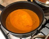 A picture of step 9 of Chilaquiles in Chipotle Cream Sauce.