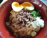 รูปขั้นตอนการทำที่ 8 ของ บะหมี่เม็นสึยุน้ำมันงา 油そば風そうめん(อะบุระโซะบะฟูโซเม็ง)🍜👍