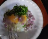 A picture of step 2 of Indian Bun omllette.