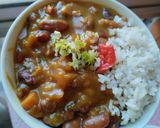 Foto del paso 6 de la receta: Frijoles🍚caseros🍱con papa y salchichón🍛🥓🍲