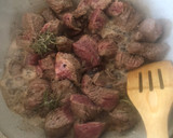 Foto del paso 2 de la receta: Carne, champiñones y tomates cherry a la diabla con fantasía de pomelo de aperitivo.