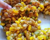 A picture of step 6 of Corn and Mushroom Fritters.