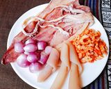 Hình bước làm 1 của món Cháo MỰC khô