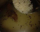 A picture of step 1 of Jeera Rice.