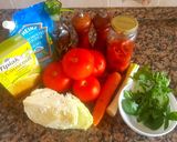 Foto del paso 1 de la receta: Tomate rellenos de couz couz, con ensalada liviana...😉🍽🧂