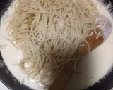 Foto del paso 5 de la receta: Espagueti blanco acompañado de carne enchilada y piña