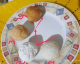 Une image de l'étape 3 de Boules de riz au fromage à la sauce rouge.