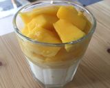 A picture of step 7 of No bake mango cheese cake mousse 🥭.