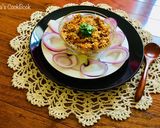A picture of step 11 of Paneer Bhurji / Paneer Bharta.