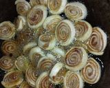 A picture of step 8 of Gujrati snacks bhakarvadi.
