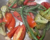 A picture of step 5 of Orange Fish with veggies (Healthy Meal option).