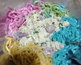 Foto langkah ke 6 dari resep 🌈Mie pelangi🌈.