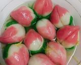 Hình bước làm 5 của món Chè trôi nước trái đào tiên