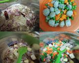A picture of step 2 of Vegetable Soya and Coconut pulav in the Pressure Cooker.