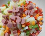 Hình bước làm 3 của món Salad Nga