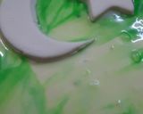 A picture of step 6 of Heart shape Marble cake Green & white.
