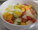 Foto del paso 4 de la receta: Calabacín al vapor con cebolla y pimiento. (sano y fácil)