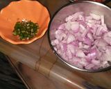 A picture of step 3 of Lobiya chaat.