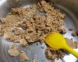 A picture of step 1 of Chestnut Flour Halwa (Singhade ke aate ka halwa).