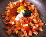 A picture of step 3 of Tomato Thokku.