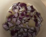 A picture of step 2 of Leek spelt risotto.