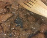 A picture of step 5 of My Beef & Spinach in Teryaki Sauce. 😍.