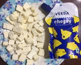 A picture of step 1 of Paneer Open Sandwich.