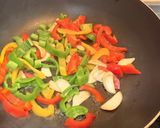 三色椒炒杏鮑菇的食譜步驟3照片