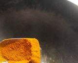 A picture of step 3 of Papad Sabji.