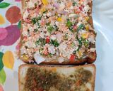 A picture of step 3 of No Fire Veg Sandwich...