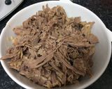 Foto del paso 1 de la receta: Jarrete sobrante de puchero con verduras y salsa Hoisin