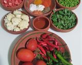 A picture of step 1 of Mix vegetable handi.