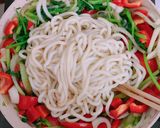 Hình bước làm 4 của món Mì Udon xào