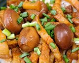 รูปขั้นตอนการทำที่ 7 ของ หมูต้มพะโล้ราดข้าว