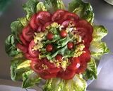 Une image de l'étape 5 de Salade d été aux tomates.