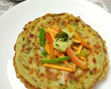 A picture of step 4 of Veggie Pancake.