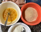 Sajttal-sonkával töltött csirkemell recept fázis 2 fotója
