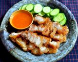 Hình bước làm 5 của món Thịt ba chỉ chiên da giòn
