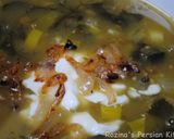 A picture of step 17 of Omaj soup آش اوماج تبریزی.